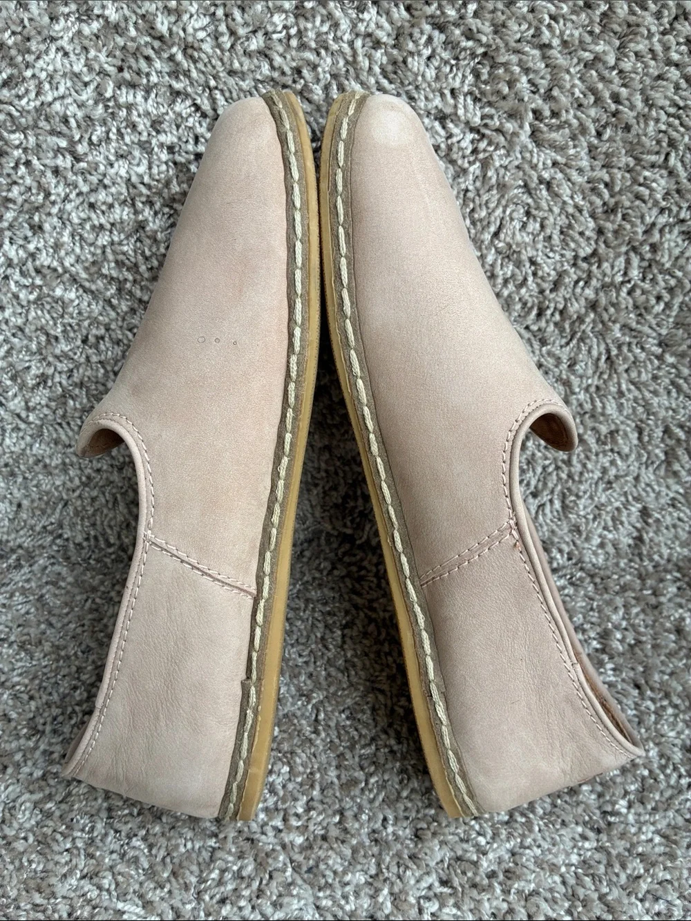 CHARIX Women’s Safari Beige Nubuck Slip-On Loafer size 40 EU